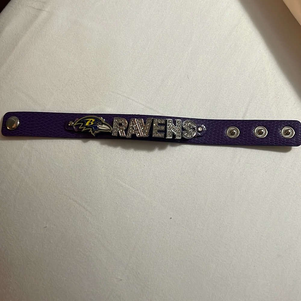 Handmade Ravens bracelet